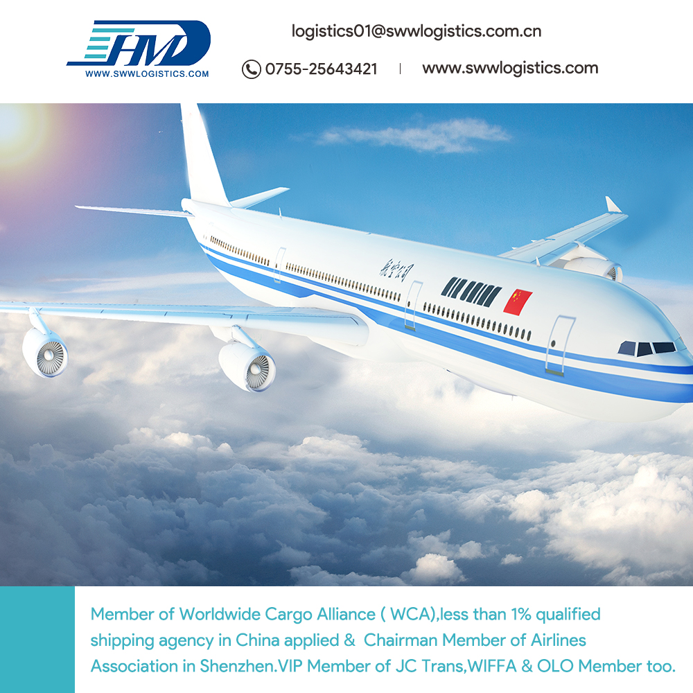 Bom vendedor agente de transporte aéreo da China para o Canadá taxas de frete de carga aérea agente de transporte de aço