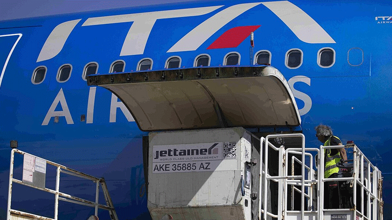 ITA Airways estende la cooperazione di ULD Management con Jettainer