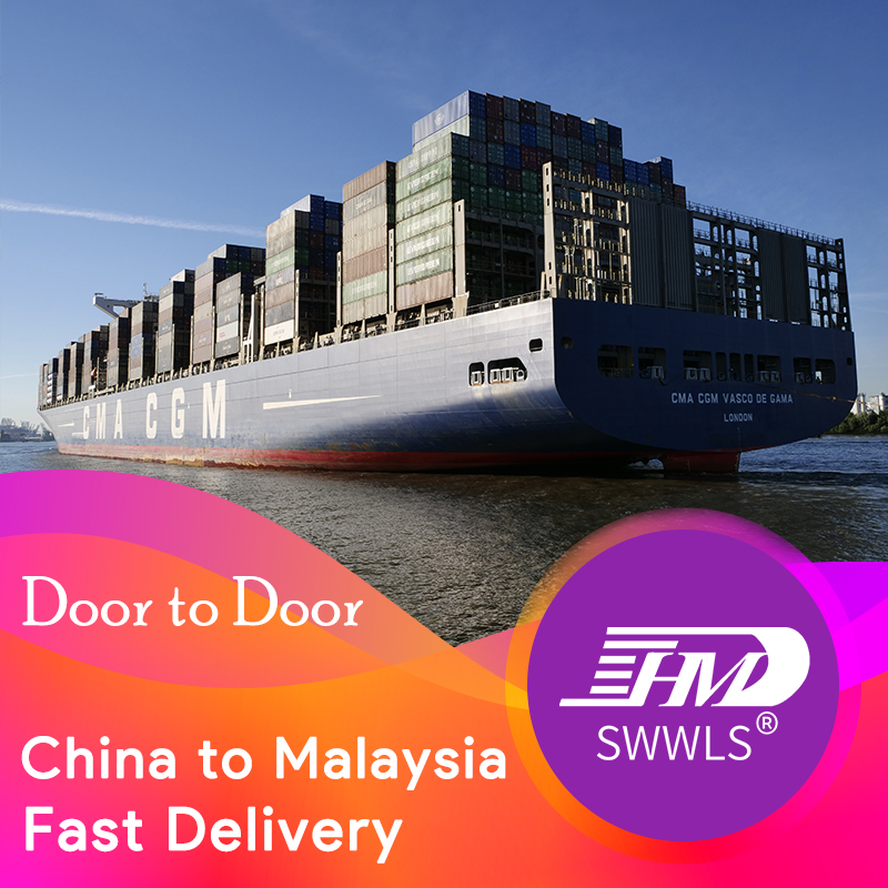 Despachante marítimo da China para a Malásia, agente de transporte amazon fba, preço do navio marítimo