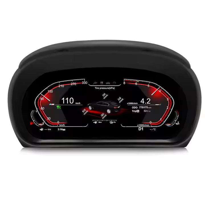 Tela de 12 polegadas 4 Core LCD Dashboard Speedometer Cluster Digital para BMW E90 E91 E92 E93 2005-2012 Sistema Linux