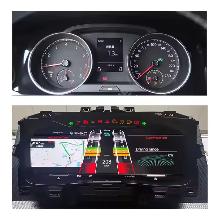 Painel de painel digital Speedômetro de cockpit de cluster de instrumentos virtuais para Volkswagen Golf 7 Golf 6 Mk7 Passat B8 B7 CC Tiguan