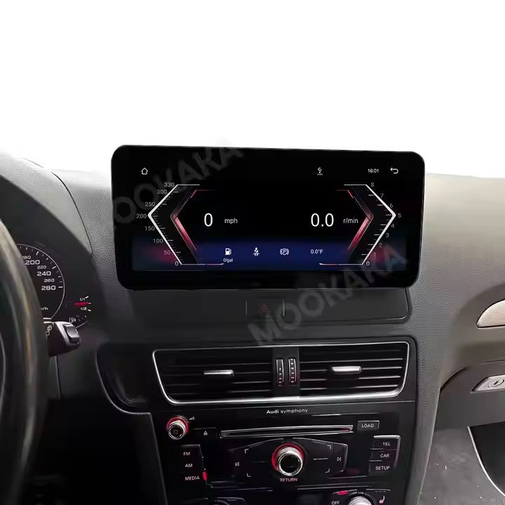 Rádio de carros de 12,3 polegadas para Audi Q5 2009-2017 DVD DVD Player Multimedia Player Player GPS Navigation Car