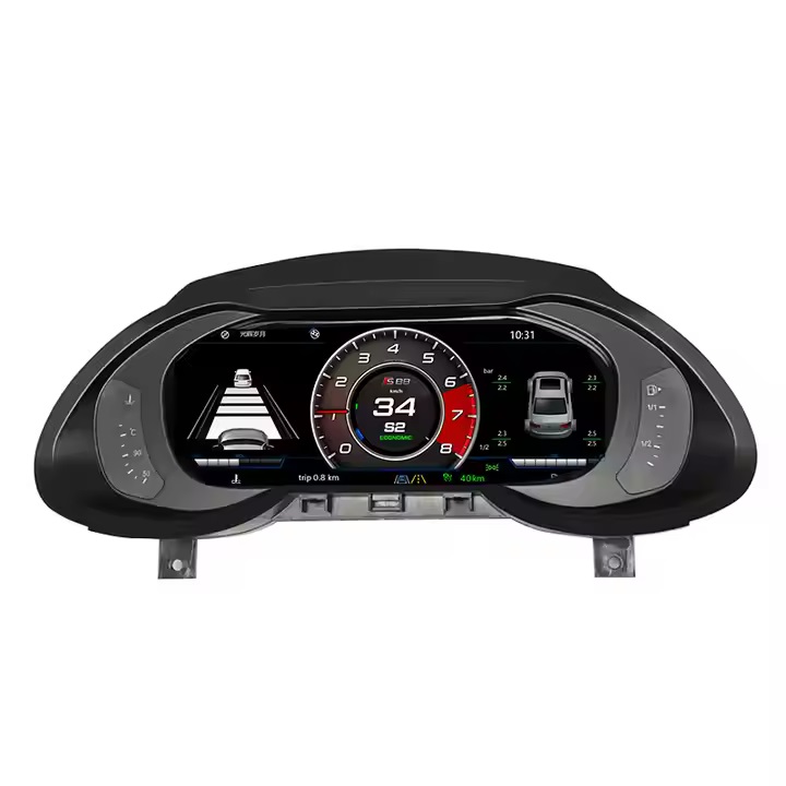 12.3 '' '' COMPTE METTO METOILLE METTOIRE À MARIER LCD DIGILE CLUSTER Tableau de bord Gauge Linux Système pour Audi Q5 2010-2018