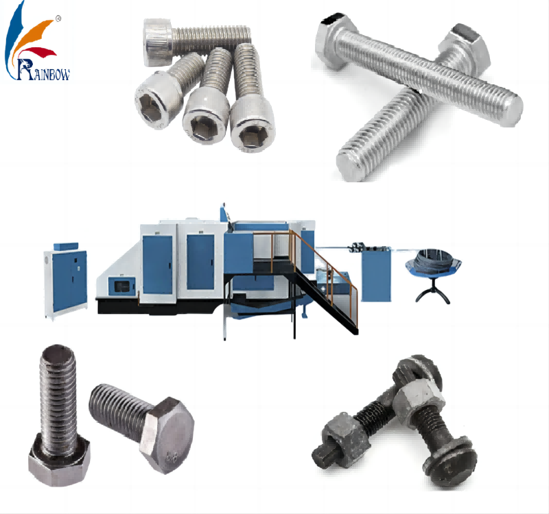 Heavy duty 4 station bolt making machine high speed bolt maker