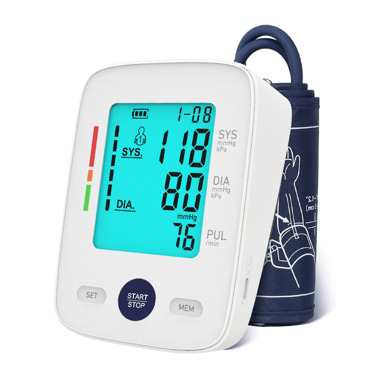 Preço de fábrica tipo braço digital máquina BP monitor de pressão arterial de voz aprovado pela CE