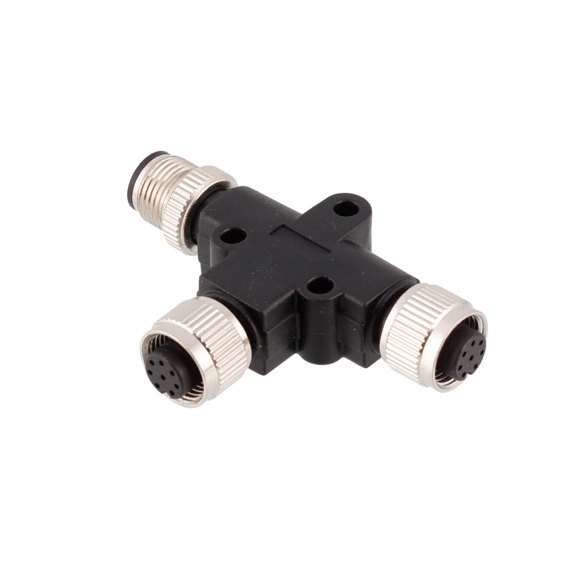 Conector bifurcador hembra macho M12 2 3 4 5 6 8 T