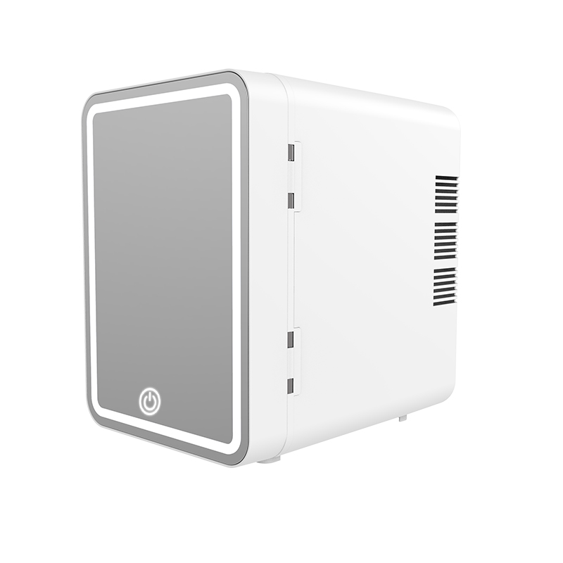 Skincare Fridge with Dimmable LED Light Mirror
