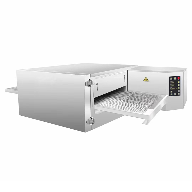 Pang -industriya komersyal na hindi kinakalawang na asero conveyor pizza baking oven