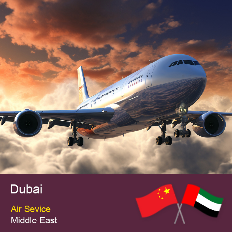 Chine à Dubai Air Freight Tous les cargaisons et toutes tailles 