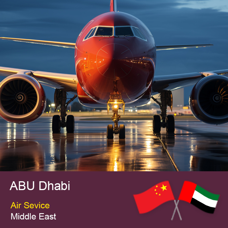 Solution de transport aérien rapide reliant la Chine et Abu Dhabi