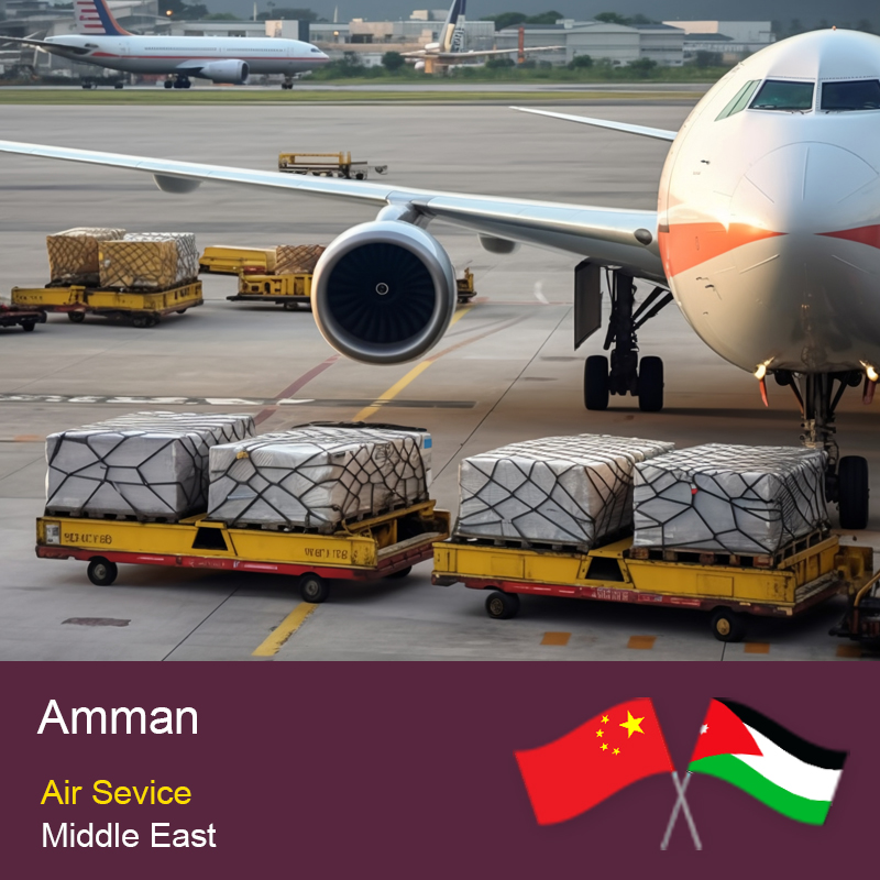 Services de transfert de fret et de logistique de la Chine à Amman avec des coutumes rapides claires