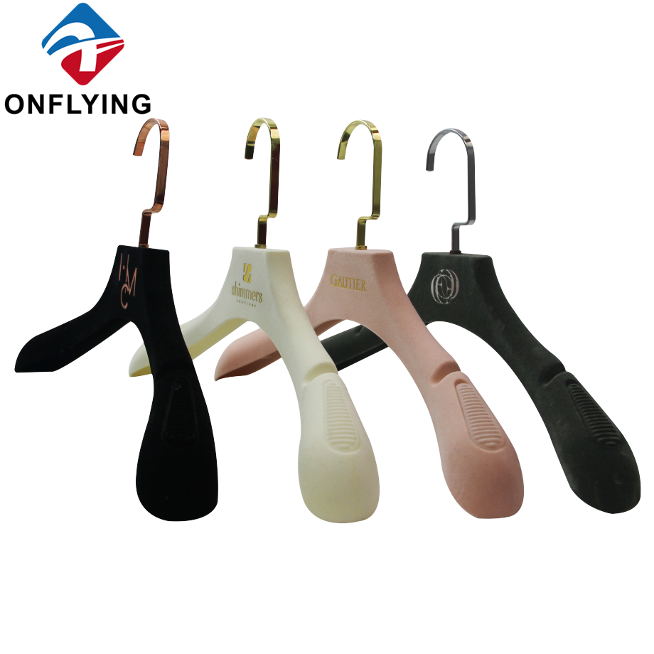 Display custom wedding dress velvet hanger clothes manufacturer supplier