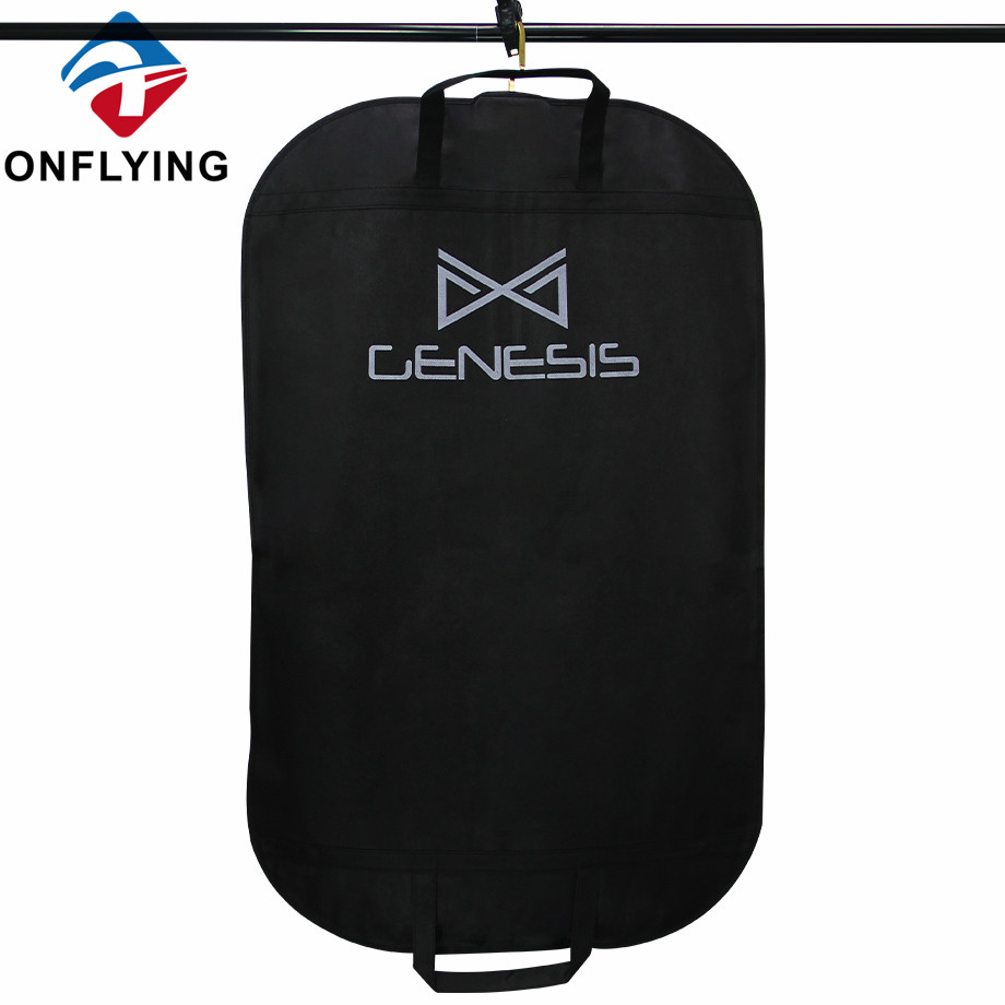 Hot Selling Black Clothes Cover with Handles Garment Suit Storage Zipper Bag Factory Supplier