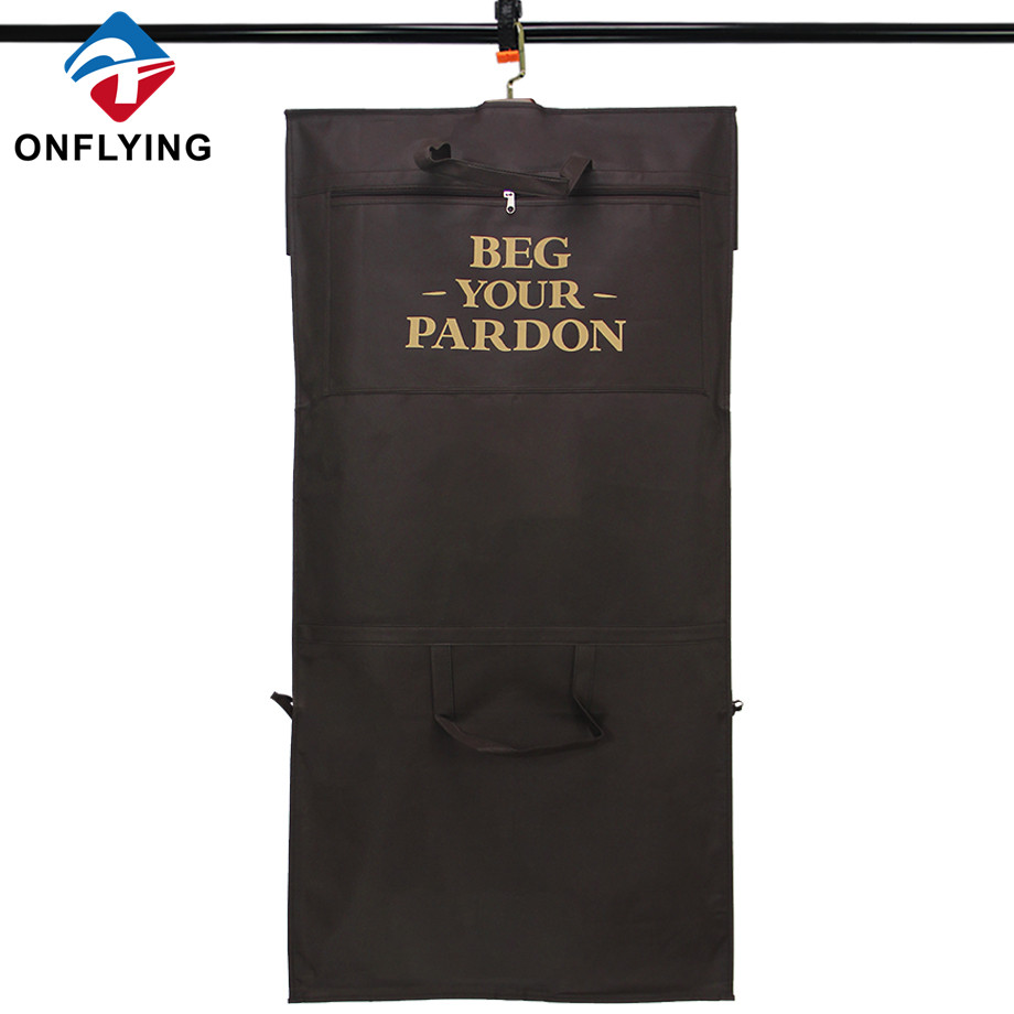 Hot Sale Eco Friendly Brown Cover Garment Custom Suit Bags Factory Manufacturer