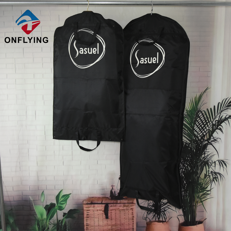 Custom Logo Kleidungsstück Kleid Anzug Polyester Bag Set mit Reißverschluss China Fabrik