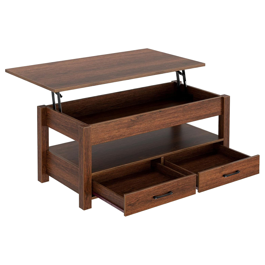 Wholesale Lift Top Coffee Table with Drawers and Hidden Compartment