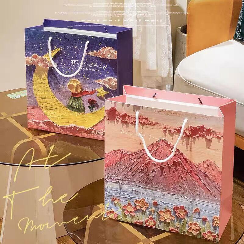 Fashion printing paper bag gift bag shopping bag can put gift and jewelry 