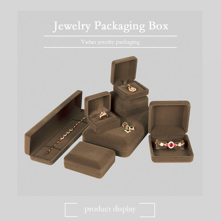 Brown Velvet Box Set For All kinds of Jewllery Stuffs from maufacturer Yadao
