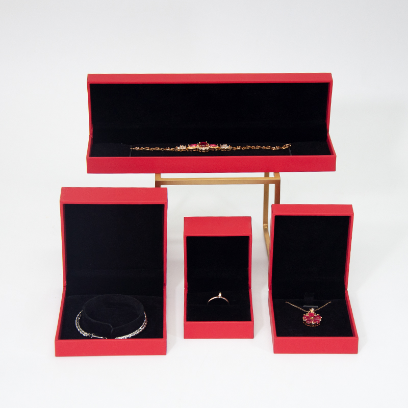 leather red jewelry box custom jewelry box set