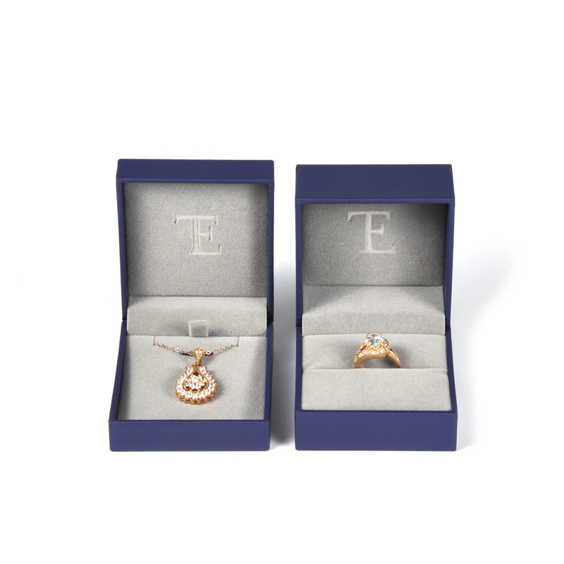 Popular Seller Velvet Jewelry Box Paper Box Grey Insert Pad Ring Pendant Packaging