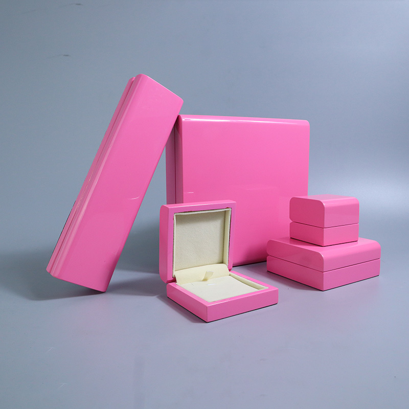 wholesale high quality new design pink color wooden box set