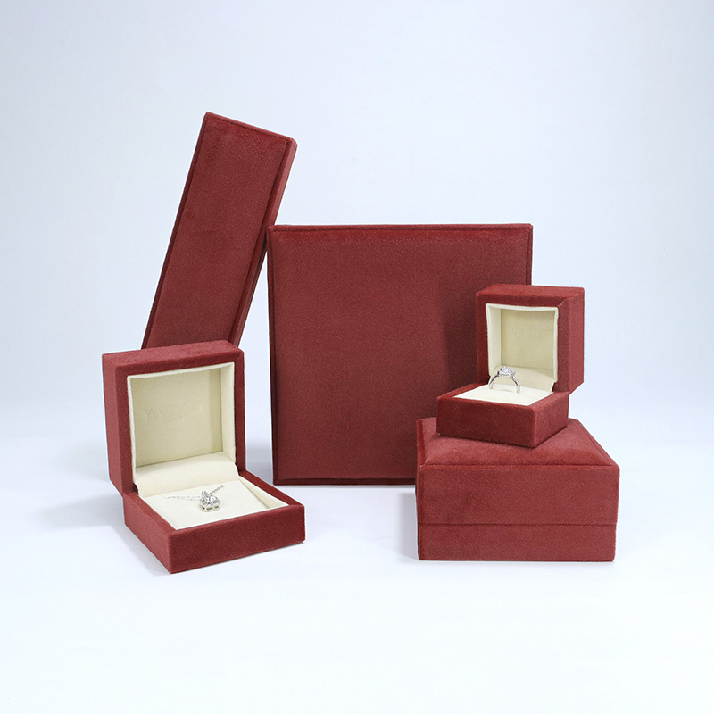 YADAO red high-ed microfiber packging box set free custom