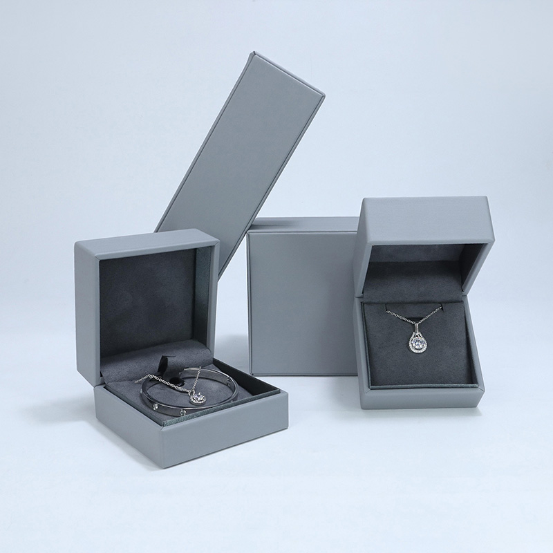 Custom Gray paper high-ed box jewelry packging display box with cotom logo