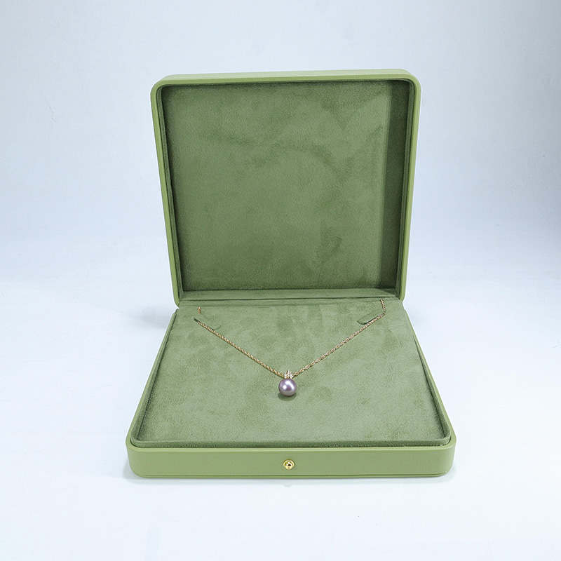 Pasadyang Green leather malaking set box
