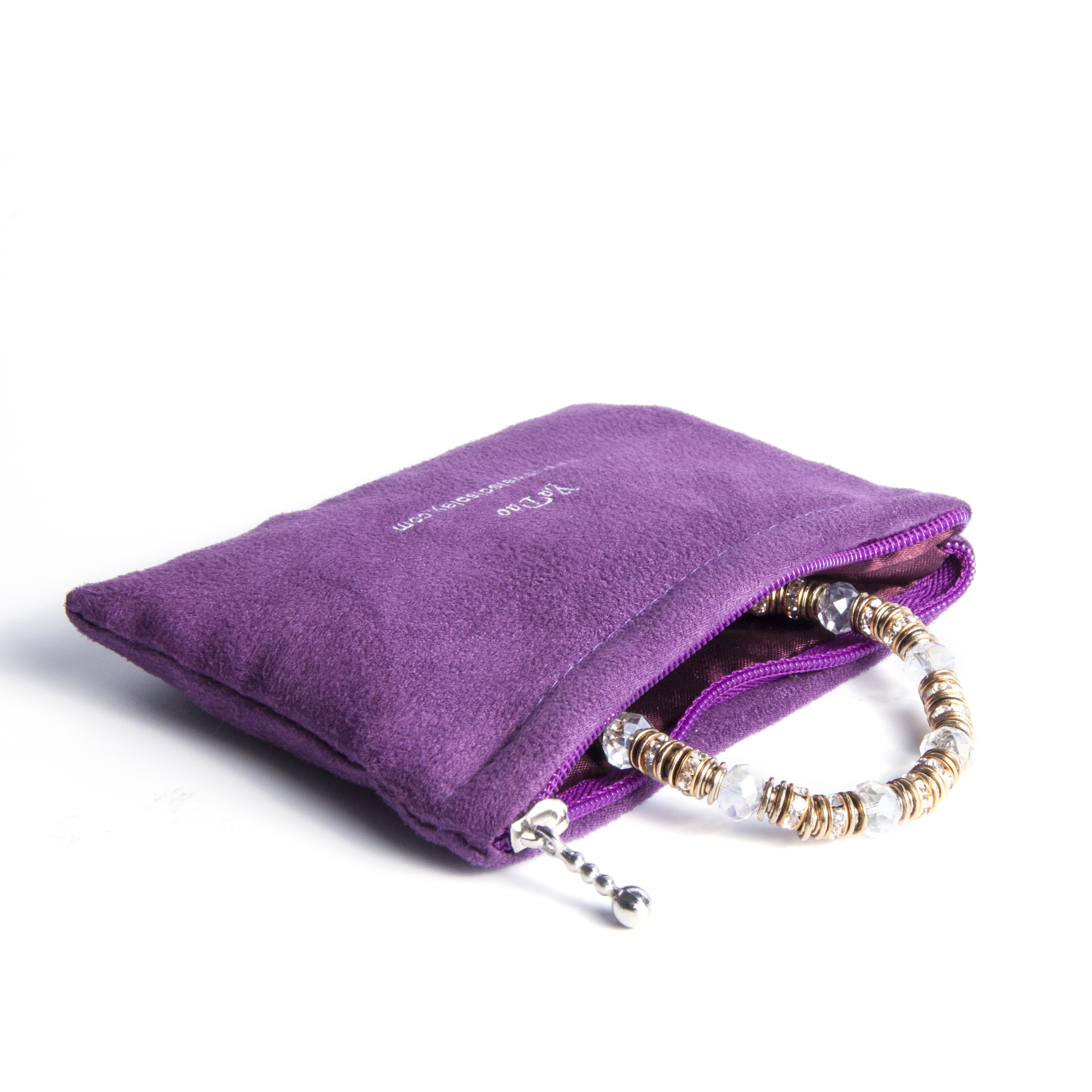 Common Velvet Jewelry Pouch with Zipper