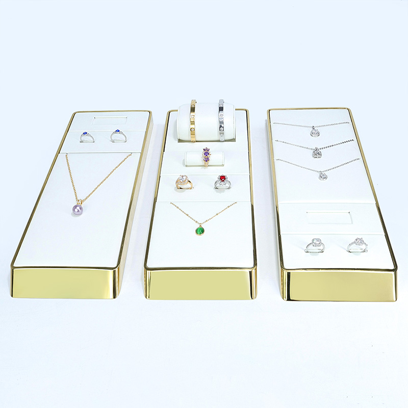 Electroplated Gold Color Jewelry Display Tray