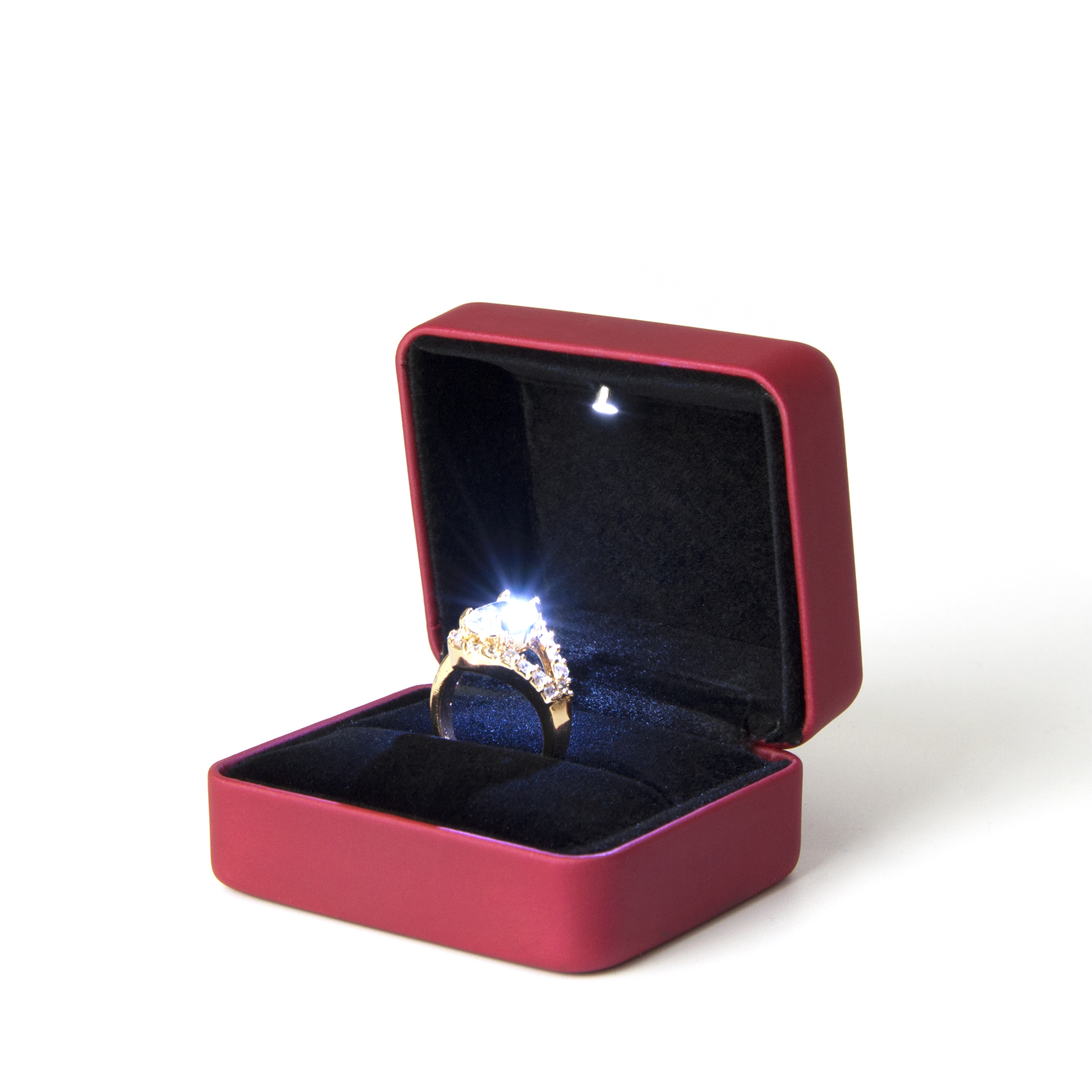 Pu Leather Light Jewelry Box