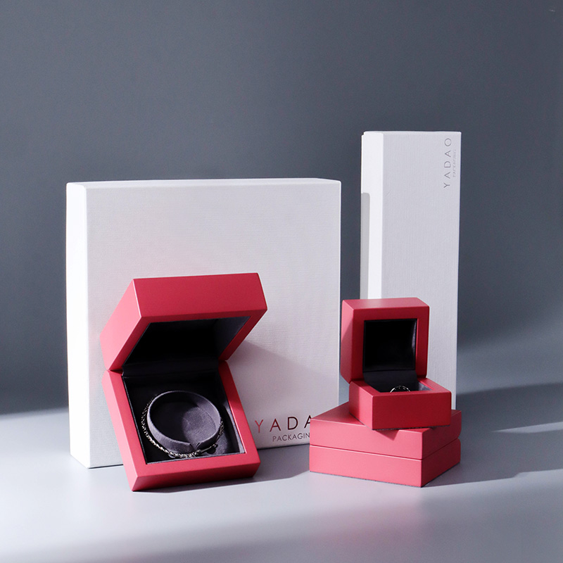 Luxury custom laqucer painting any color wooden fine jewelry box with outer packaging set
