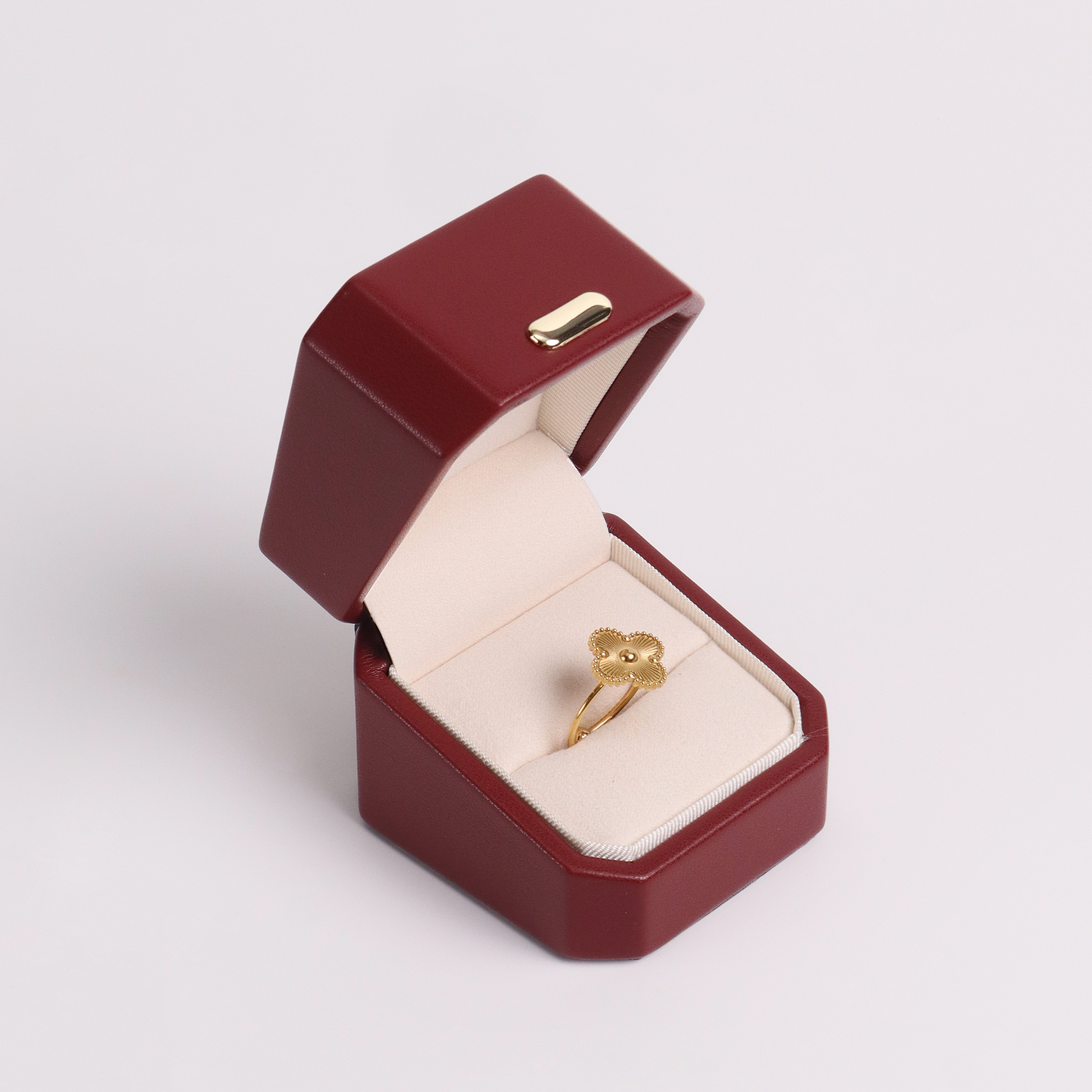 PU lederen sieradenringdoos van hoge kwaliteit