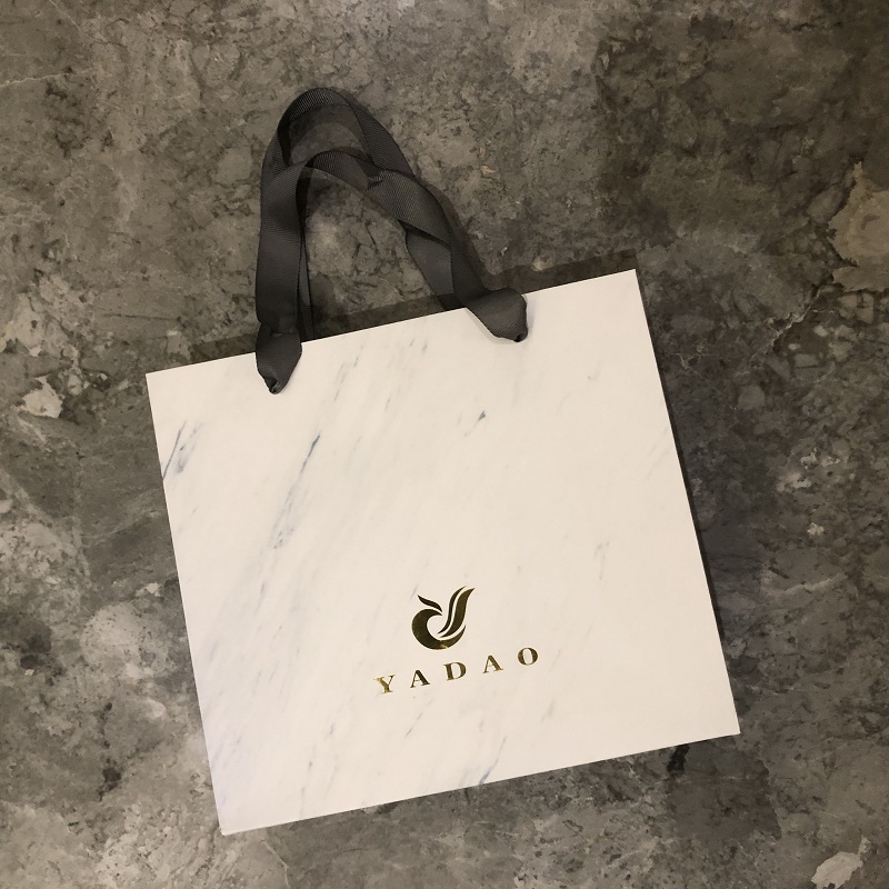 Marble texture shopping bag