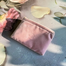 China Custom jewelry packaging pink color velvet pouch manufacturer