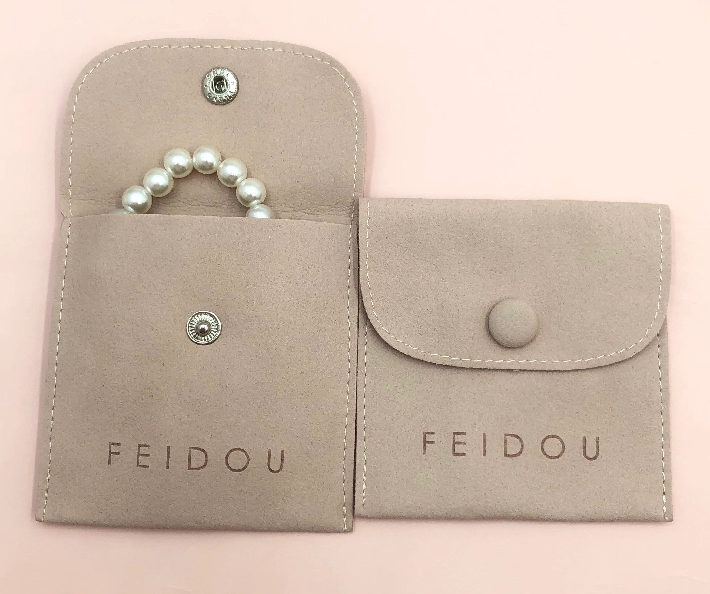 porcelana Bolsas de joyería de microfibra de sobre plano de lujo Yaodao con logotipo para joyero fabricante