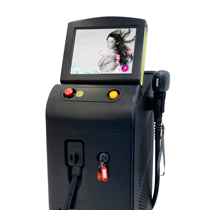 CE FDA approved medical ice platinum diode laser hair removal 3 waves 755 808 1064 diode laser 1200w 1800w