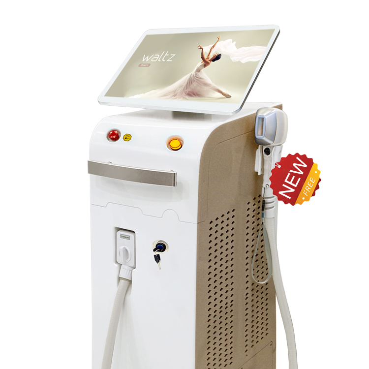 Three wave 755 808 1064nm diode laser hair removal machine for salon