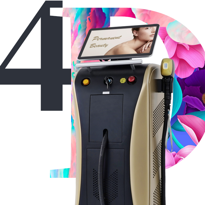 Permanent hair removal 1200W 1600W diode laser hair removal machine 808nm diode laser