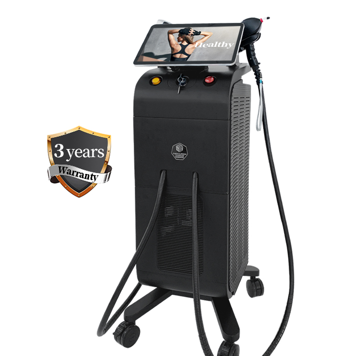 New medical ice titanium 1200W+1800W diode laser for hair removal