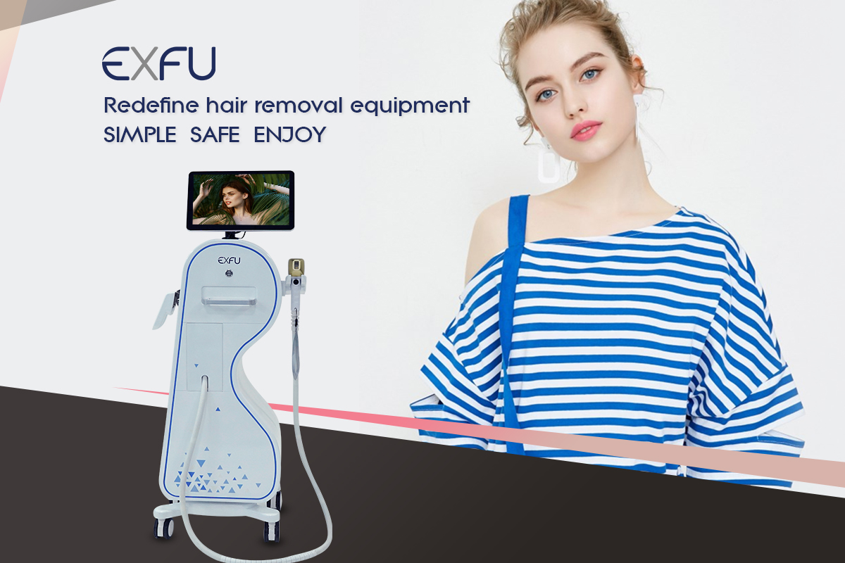 Exfu DIODELaser hair removal Ice speed 755nm 808nm 1064nm permanent 808 diode hair removal laser diode laser 755 808 1064