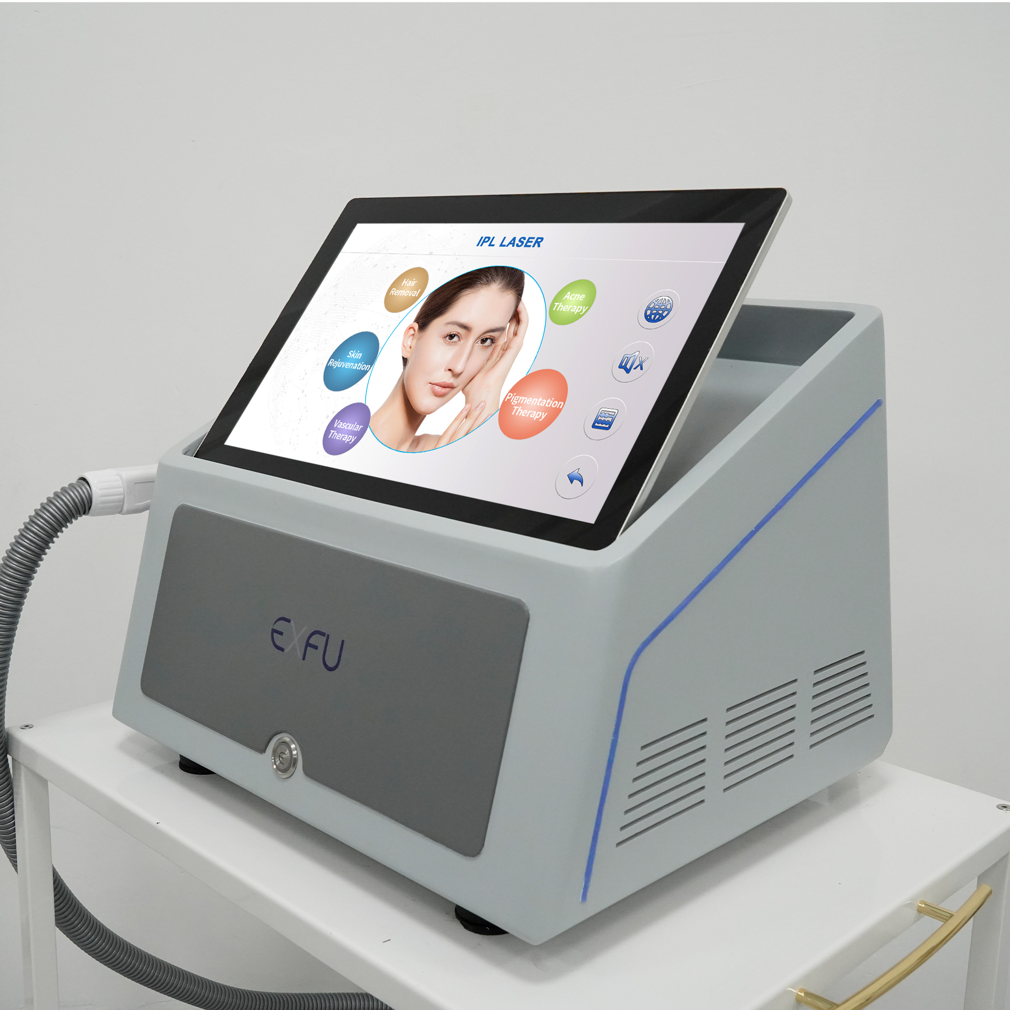 Máquina de beleza de remoção de manchas de idade de pigmento de sardas dispositivo de depilação a laser ipl