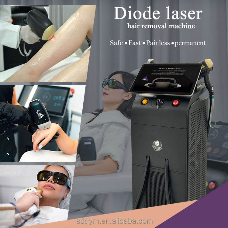 Von der FDA zugelassenes Laser-Haarentfernungsgerät Smart Clinic 755 808 1064 nm tragbares Diodenlaser-Haarentfernungsgerät