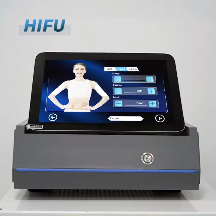 Profesyonel 7D Odaklı Ultrason 7D HIFU Vücut ve Yüz Zayıflama Makinesi