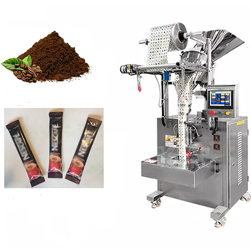 China full-automatic back sealing bag coffee powder packing packaging machine for sachet protein powder