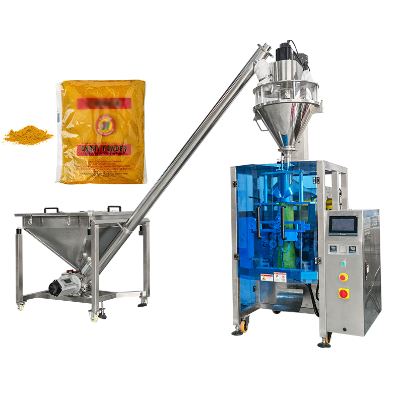 Easy to Operate Multi-function  4 Sides Sealing Bag 500G Curry Powder Filling and Packaging Machine