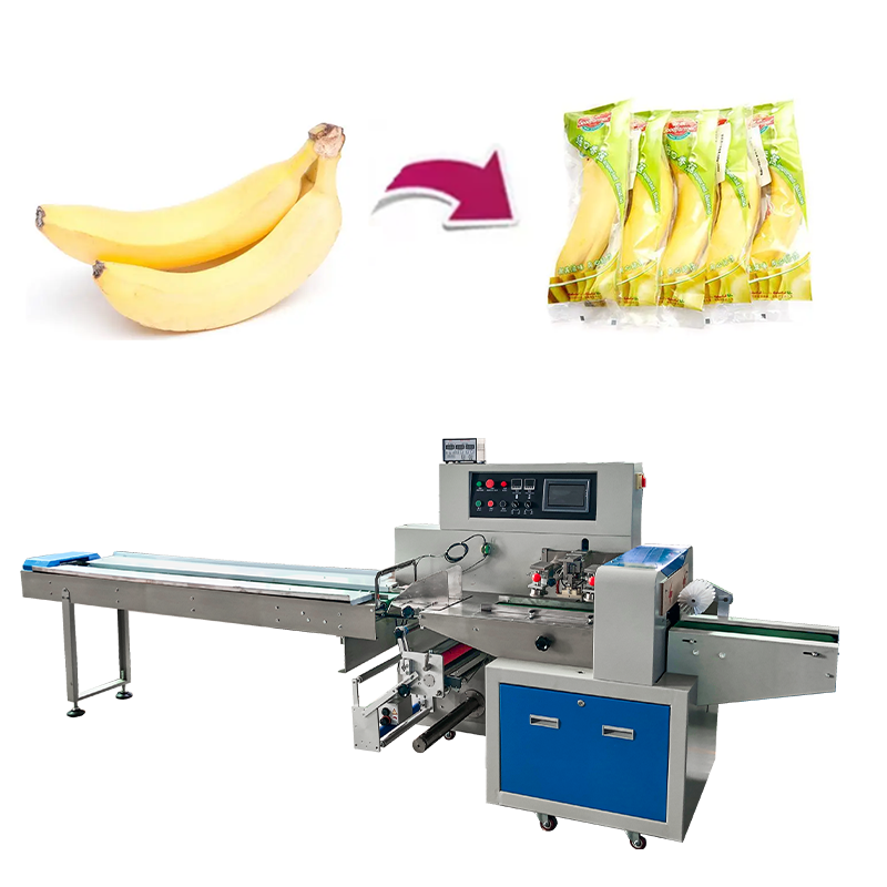 Factory Direct Sales Packaging Machine Plastic Bags Heat Sealer Horizontal Packing Machine for Banana Fruit