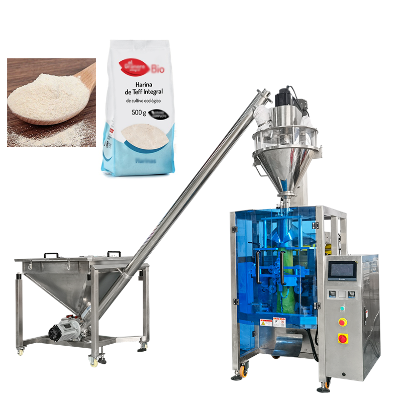 Hot Selling Full Automatic 500g Sachet Back Sealing Bag Flour Powder Vertical Packing Machine