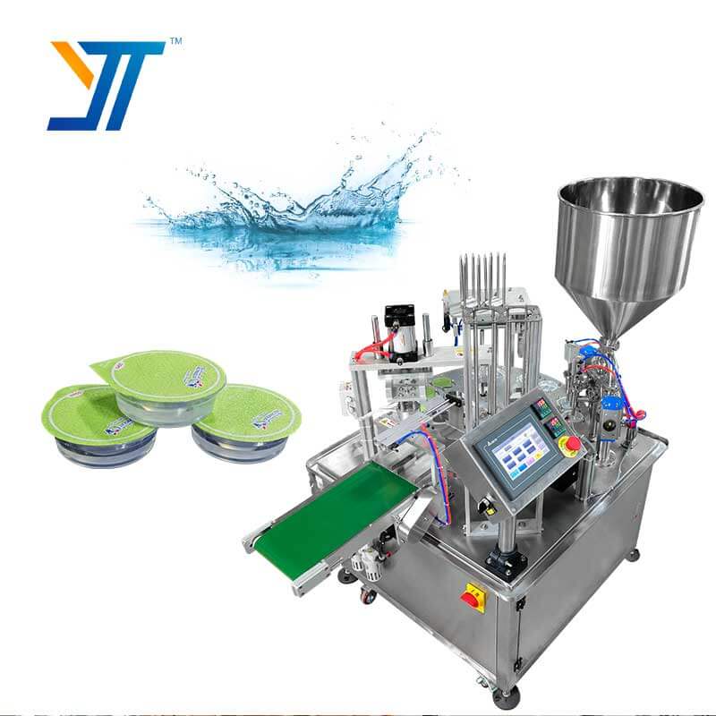 High-Speed Rotary Cup Filling and Sealing Machine for Food Industry