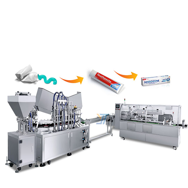 High Speed Toothpaste Tube Cartoning Machine, Connected To Toothpaste Filling Production Line